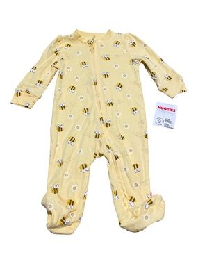 Huggies Baby Girl Boy 6 m Sleeper Pyjamas Zipper Zip Up Yellow Clothing 4/$20 🛑
